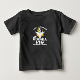 T-shirt Pour Bébé Le Cochon De Guinée Je M'Occupe De Mon Cochon De G