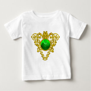 T-SHIRT POUR BÉBÉ LE COEUR CÉLTIQUE DE SAINT PATRICK AVEC SHAMROCK V