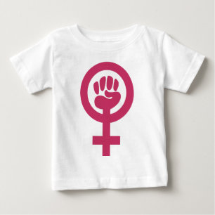 T-shirt Pour Bébé Le féminisme pour la victoire