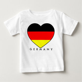 T-shirt Pour Bébé Le football Allemagne « d'Allemagne » coeur