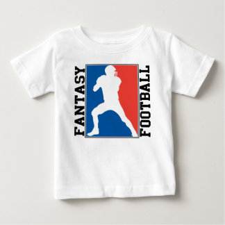 T-shirt Pour Bébé Le football d'imaginaire, logo blanc et bleu rouge