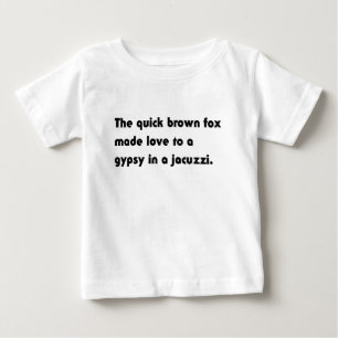 T-shirt Pour Bébé Le Fox Brun Rapide... Tee Pangram Jacuzzi Gitan