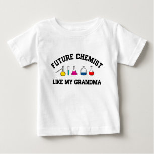 T-shirt Pour Bébé Le futur chimiste aiment ma grand-maman
