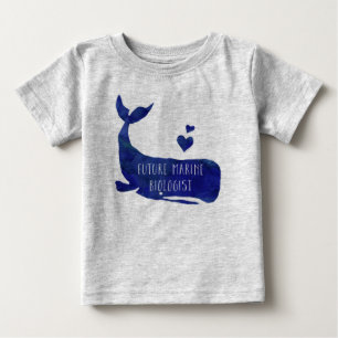T-shirt Pour Bébé Le futur football marin Jersey de bébé de baleine