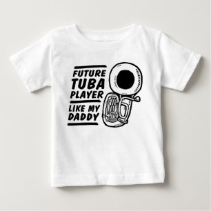 T-shirt Pour Bébé Le futur joueur Tuba comme mon papa