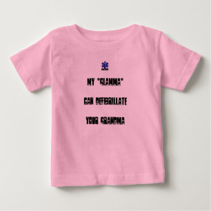 T-shirt Pour Bébé Le *Glamma* de M peut Defibrillate votre
