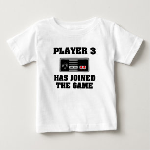 T-shirt Pour Bébé Le joueur 3 a joint chemise drôle de bébé de je