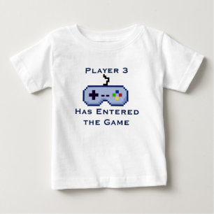 T-shirt Pour Bébé Le joueur 3 est entré dans la chemise de plante