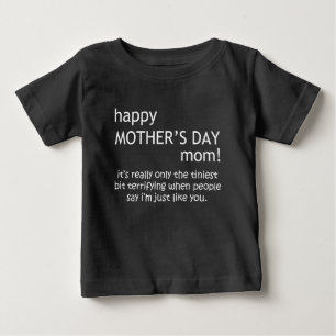 T-shirt Pour Bébé le jour de mère heureux