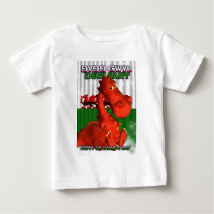 T-shirt Pour Bébé Le jour de St David, carte de Gallois, Dydd Gwyl