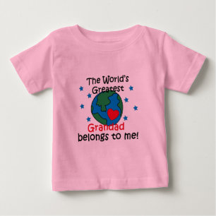 T-shirt Pour Bébé Le meilleur papy appartient à moi