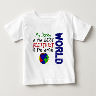 T-shirt Pour Bébé Le meilleur pédicure en monde 2 (papa)