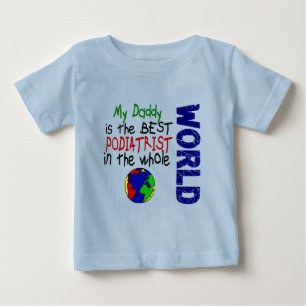 T-shirt Pour Bébé Le meilleur pédicure en monde 2 (papa)