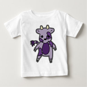 T-shirt Pour Bébé Le MOO pourpre