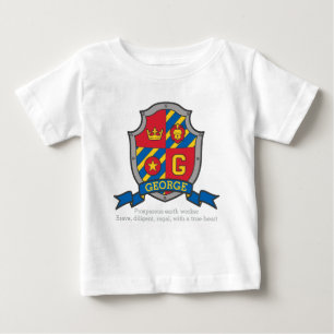 T-shirt Pour Bébé Le nom de George signifie bouclier de chevaliers d