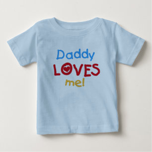T-shirt Pour Bébé Le papa m'aime