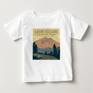 T-shirt Pour Bébé Le Parc national volcanique de Lassen Voyage rou