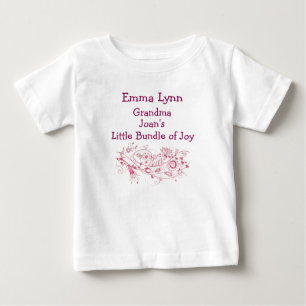 T-shirt Pour Bébé Le petit ensemble de joie d'Artsy Grandma Personna