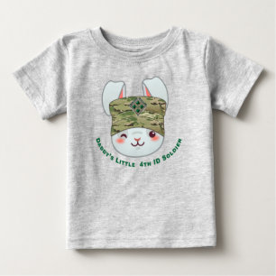 T-shirt Pour Bébé “Le petit soldat de la 4e division d'infanterie de