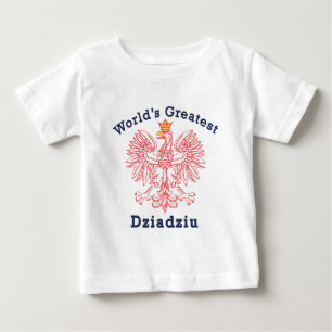 T-shirt Pour Bébé Le plus grand rouge Eagle de Dziadziu du monde