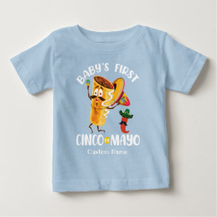 T-shirt Pour Bébé Le premier Cinco de Mayo du bébé Burrito