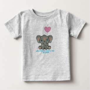 T-shirt Pour Bébé Le Prince éléphant