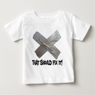 T-shirt Pour Bébé Le ruban adhésif devrait le fixer