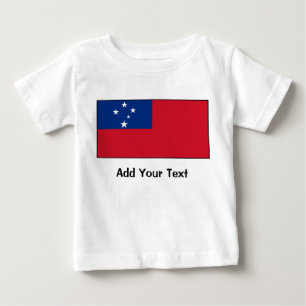 T-shirt Pour Bébé Le Samoa - drapeau Samoan