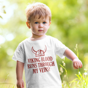 T-shirt Pour Bébé Le sang viking coule dans mes veines