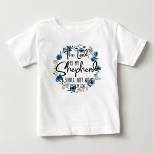 T-shirt Pour Bébé Le Seigneur est mon berger  Psaume 23:1 Bible Vers