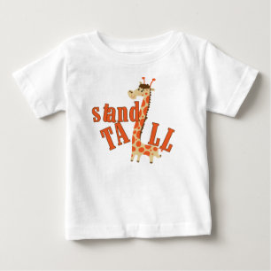 T-shirt Pour Bébé Le socle de girafe est grand