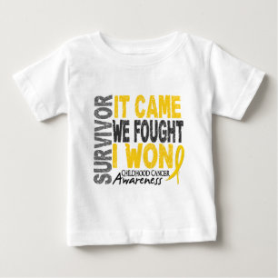 T-shirt Pour Bébé Le survivant de Cancer d'enfance qu'il est venu
