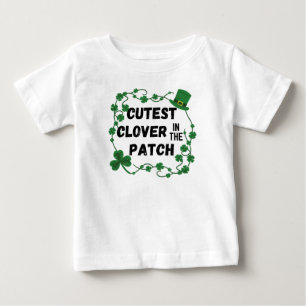 T-shirt Pour Bébé Le trèfle coupé dans le Patch St. Patrick's Day