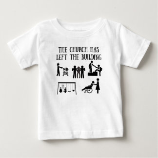T-shirt Pour Bébé L'église est partie du bâtiment