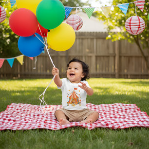 T-shirt Pour Bébé L'équipe du cirque rétro