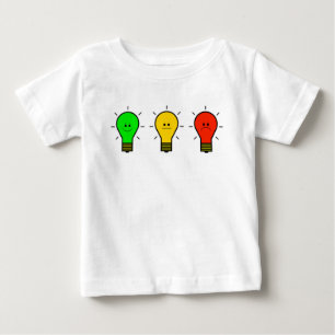 T-shirt Pour Bébé Les ampoules moody dans les couleurs des lampes st