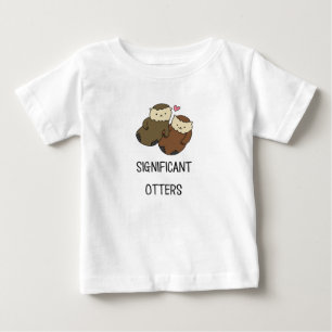 T-shirt Pour Bébé Les chemises du couple SIGNIFICATIF de LOUTRES,