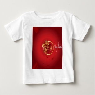T-shirt Pour Bébé Les cloches de Noël rouges Jingle ont un beau jour