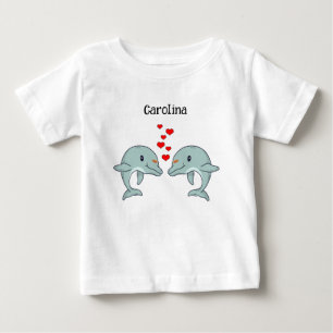 T-shirt Pour Bébé Les dauphins, totalement mignons, s'aiment