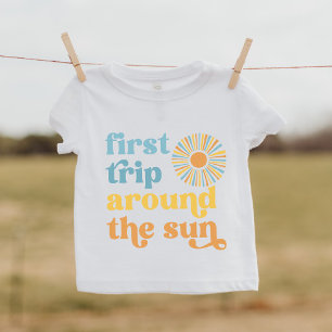 T-shirt Pour Bébé Les enfants font leur premier voyage autour du T-s