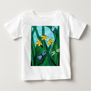 T-shirt Pour Bébé Les jonquilles et le dragon vole