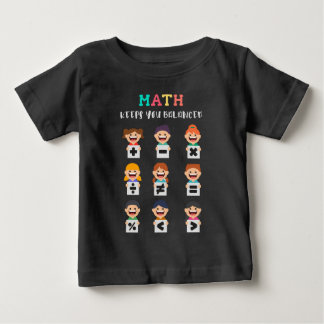 T-shirt Pour Bébé Les maths vous gardent en équilibre