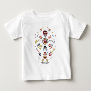 T-shirt Pour Bébé Les Muppets Electric Mayhem Iconic Shape Graphic