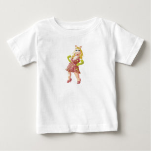 T-shirt Pour Bébé Les Muppets Miss Piggy robe fleurie debout