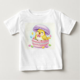 T-shirt Pour Bébé Les oiseaux doux. Lemon Macaron par Natasha Us