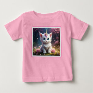 T-shirt Pour Bébé "Les pattes étincelantes : Le chaton Unicorn Encha