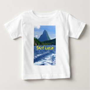 T-shirt Pour Bébé Les pitons dans la Sainte-Lucie