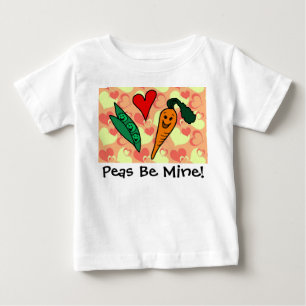 T-shirt Pour Bébé Les pois soient mon bébé de Valentine