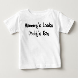 T-shirt Pour Bébé Les regards de la maman, le gaz du papa