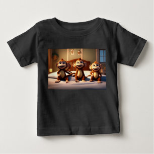 T-shirt Pour Bébé Les singes de Swingin